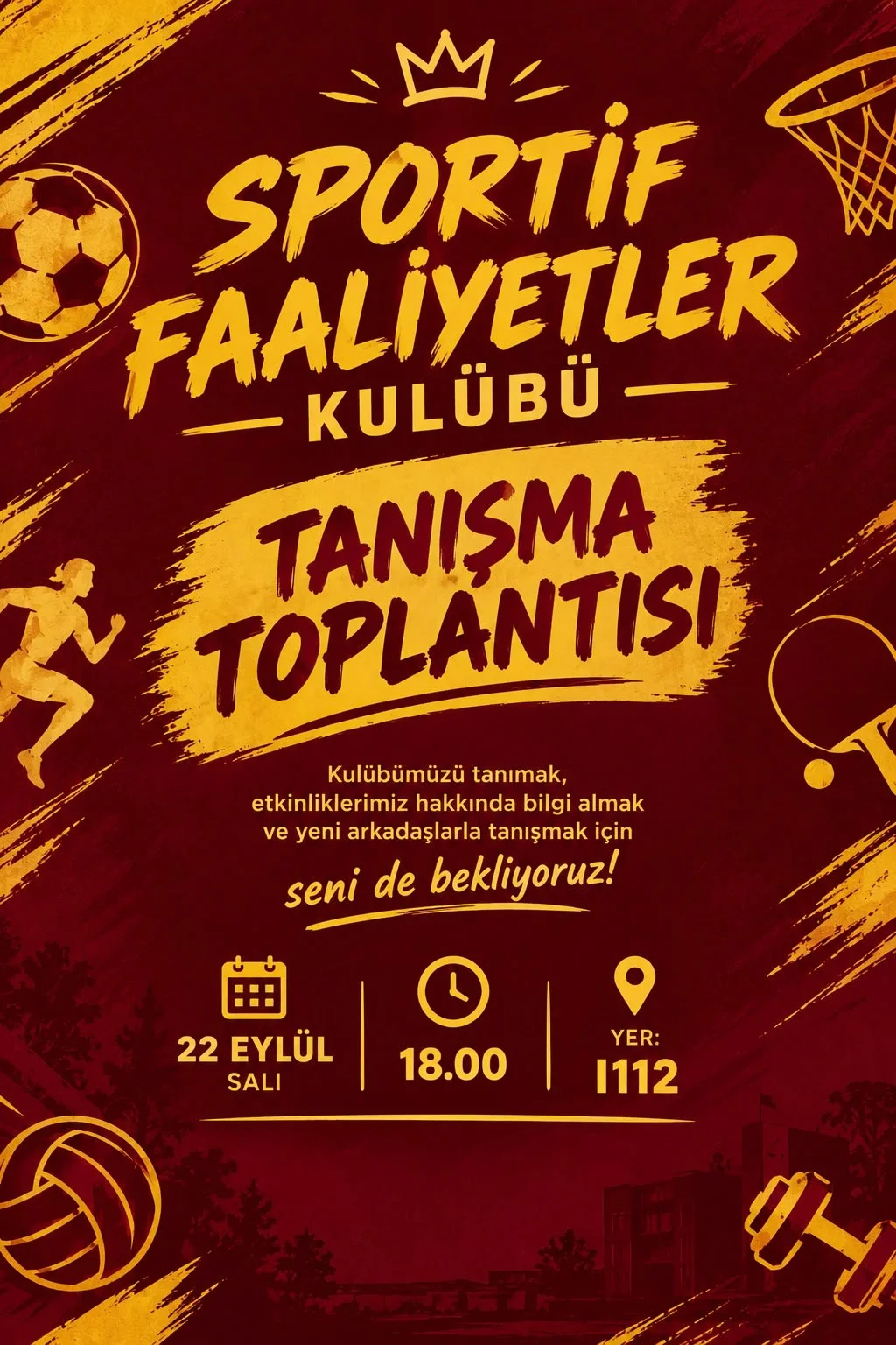 GSÜ Sportif Faaliyetler Kulübü — Tanışma Toplantısı