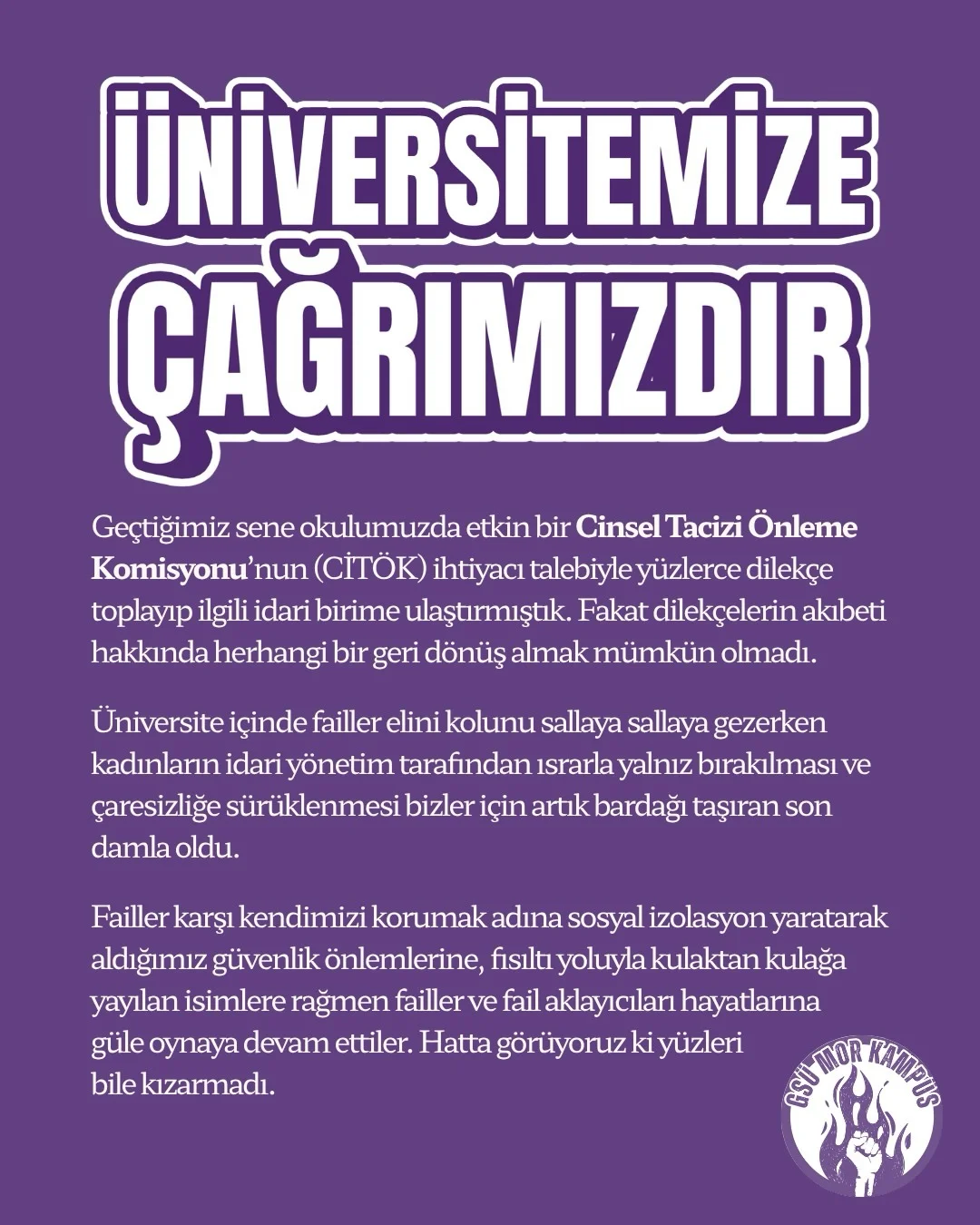 Mor Kampüs ile Yürüyüş