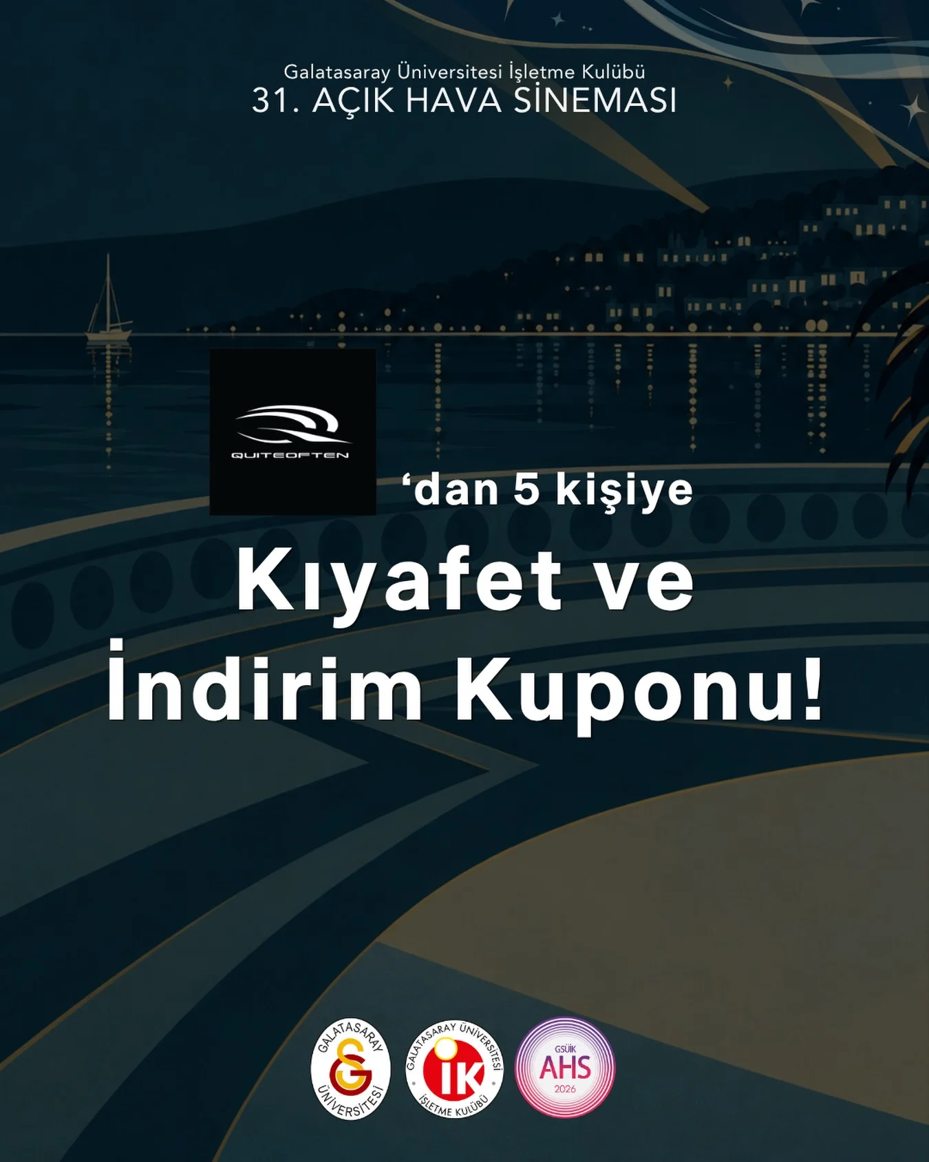 GSÜ İK — 31. Açık Hava Sineması kıyafet ve indirim kuponu çekilişi