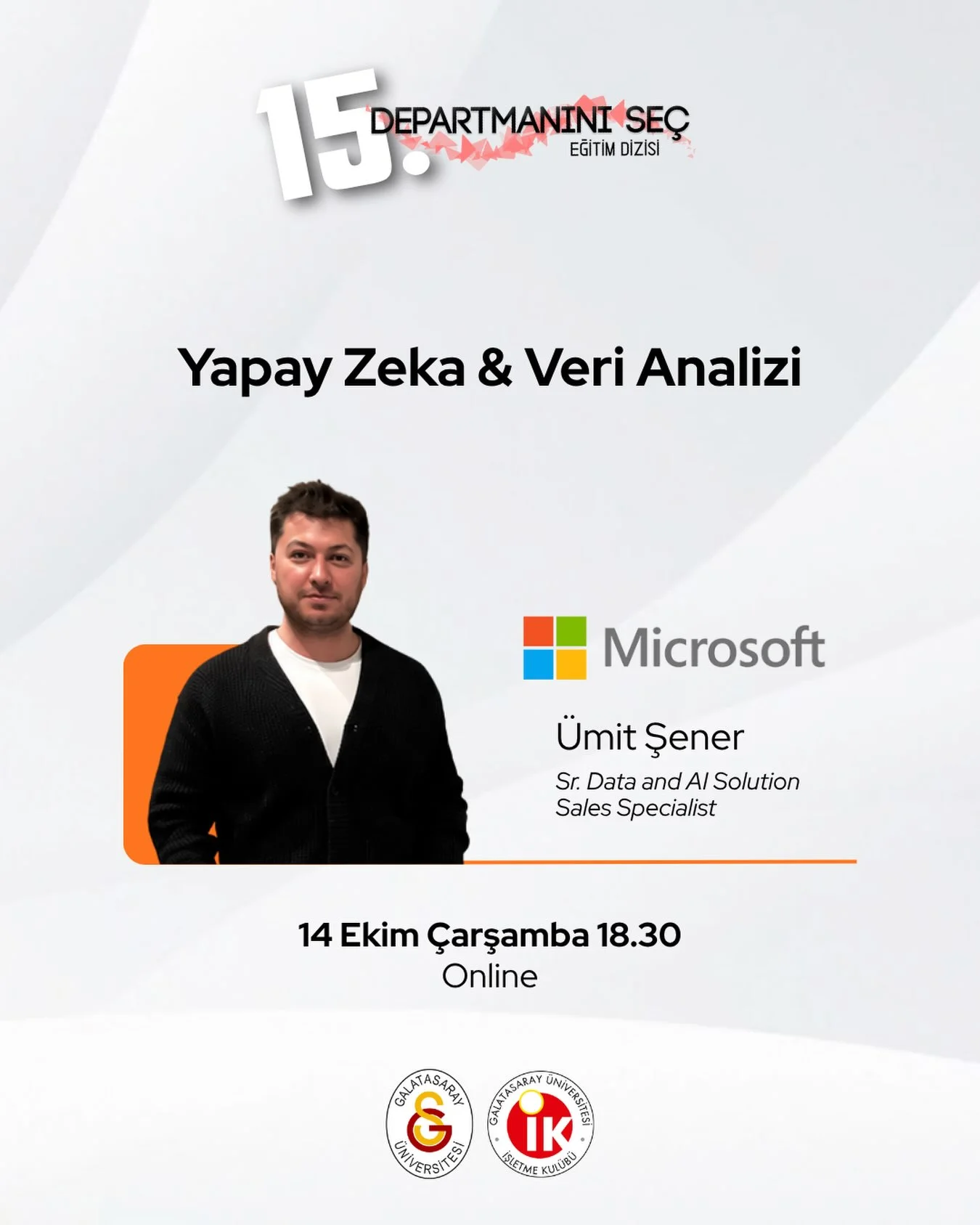 15. Departmanını Seç Eğitim Dizisi: Microsoft Yapay Zeka & Veri Analizi