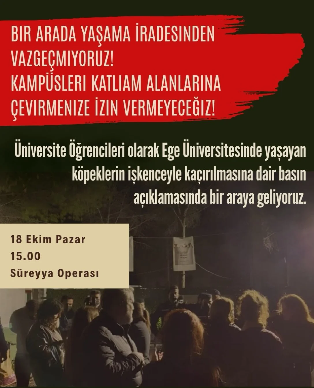 Bir Arada Yaşama İradesinden Vazgeçmiyoruz Basın Açıklaması