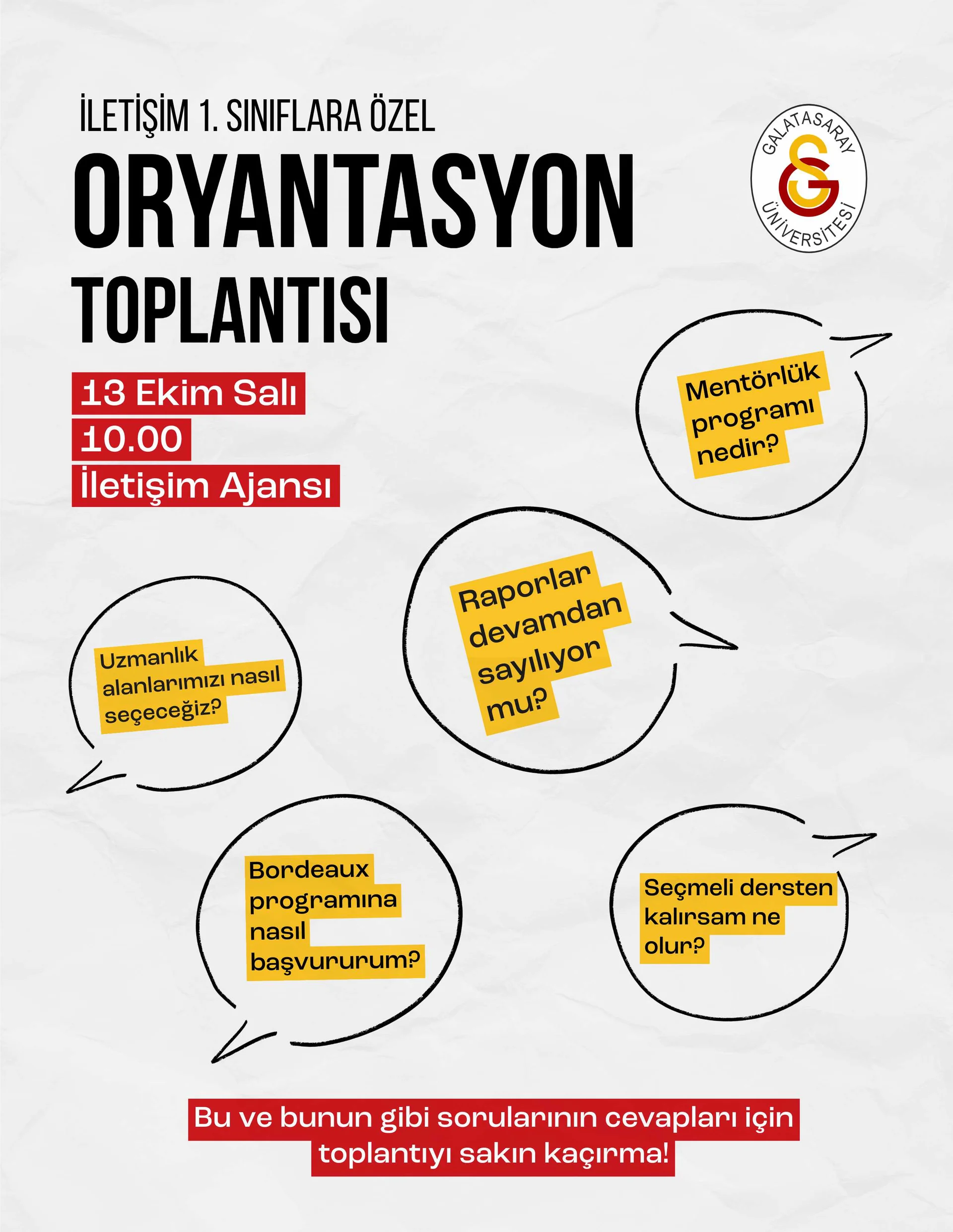 2026-2027 Eğitim-Öğretim Yılı İletişim Fakültesi Oryantasyon Toplantısı