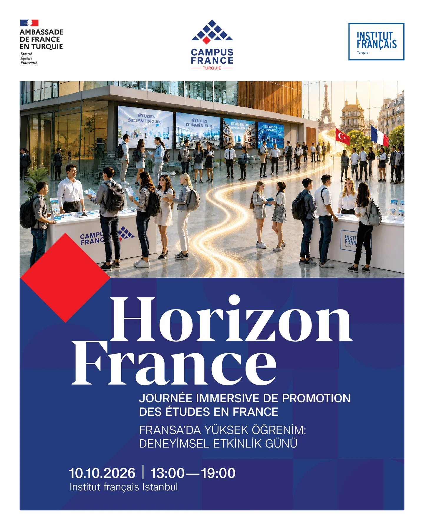Horizon France: Fransa'da Yüksek Öğrenim Deneyimsel Etkinlik Günü